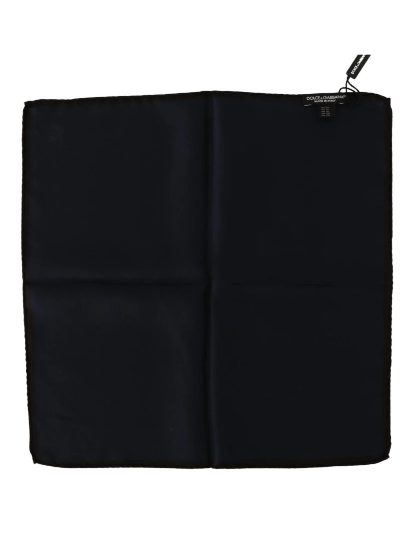Black Square Handkerchief 100% Silk Scarf
