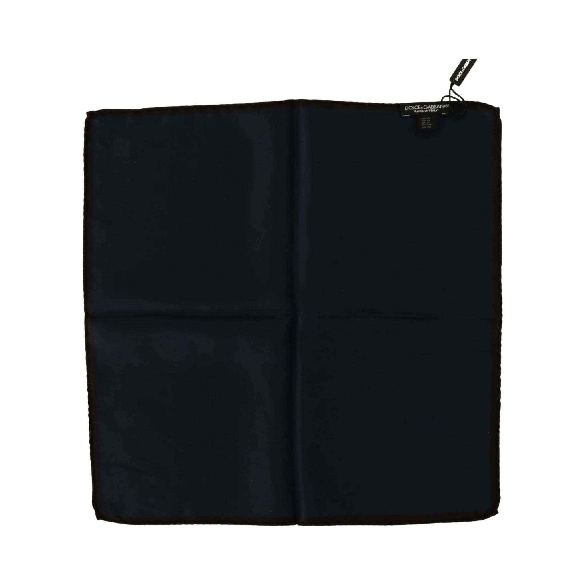 Black Square Handkerchief 100% Silk Scarf