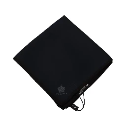 Black Square Handkerchief 100% Silk Scarf