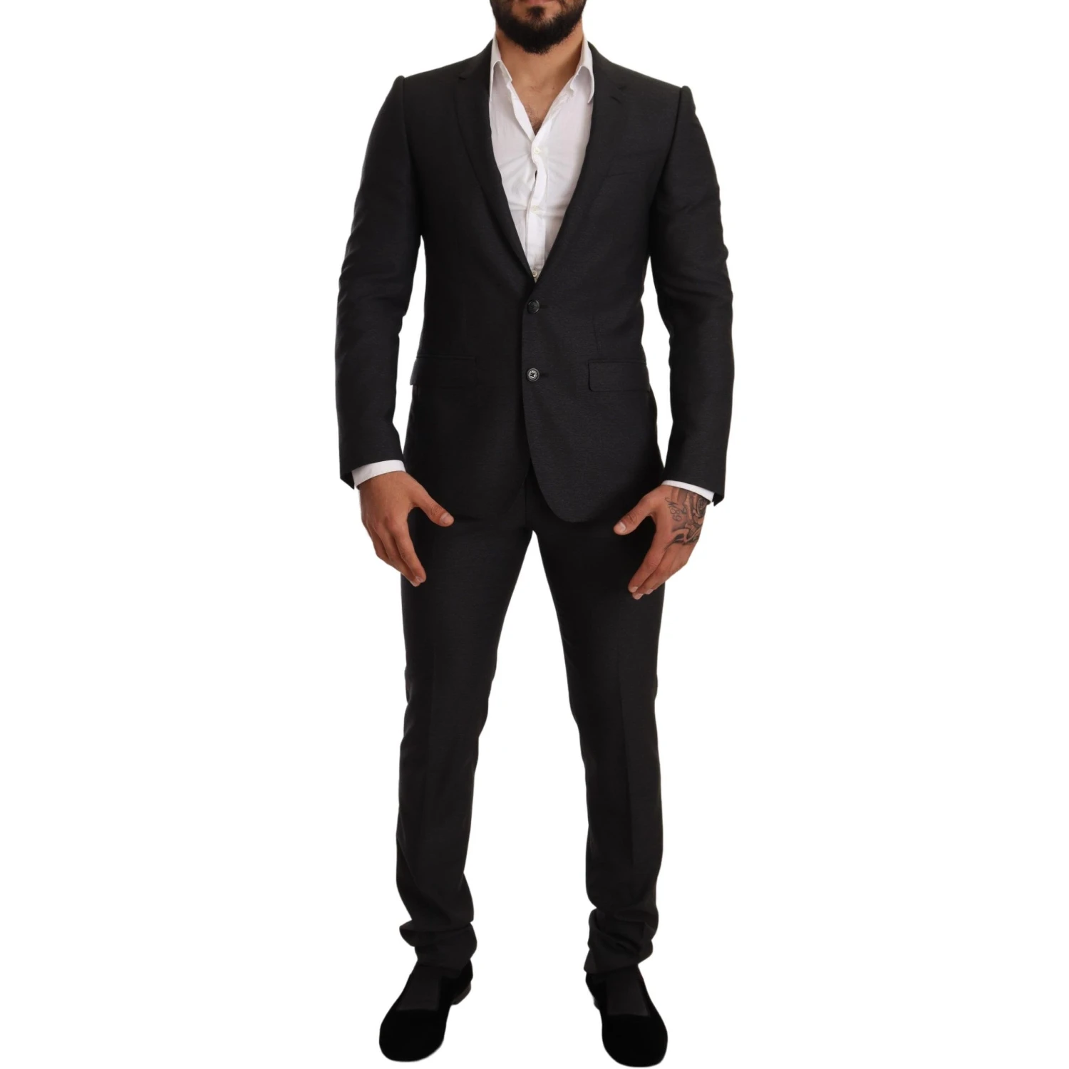 Gray Wool MARTINI Slim Fit Set Suit