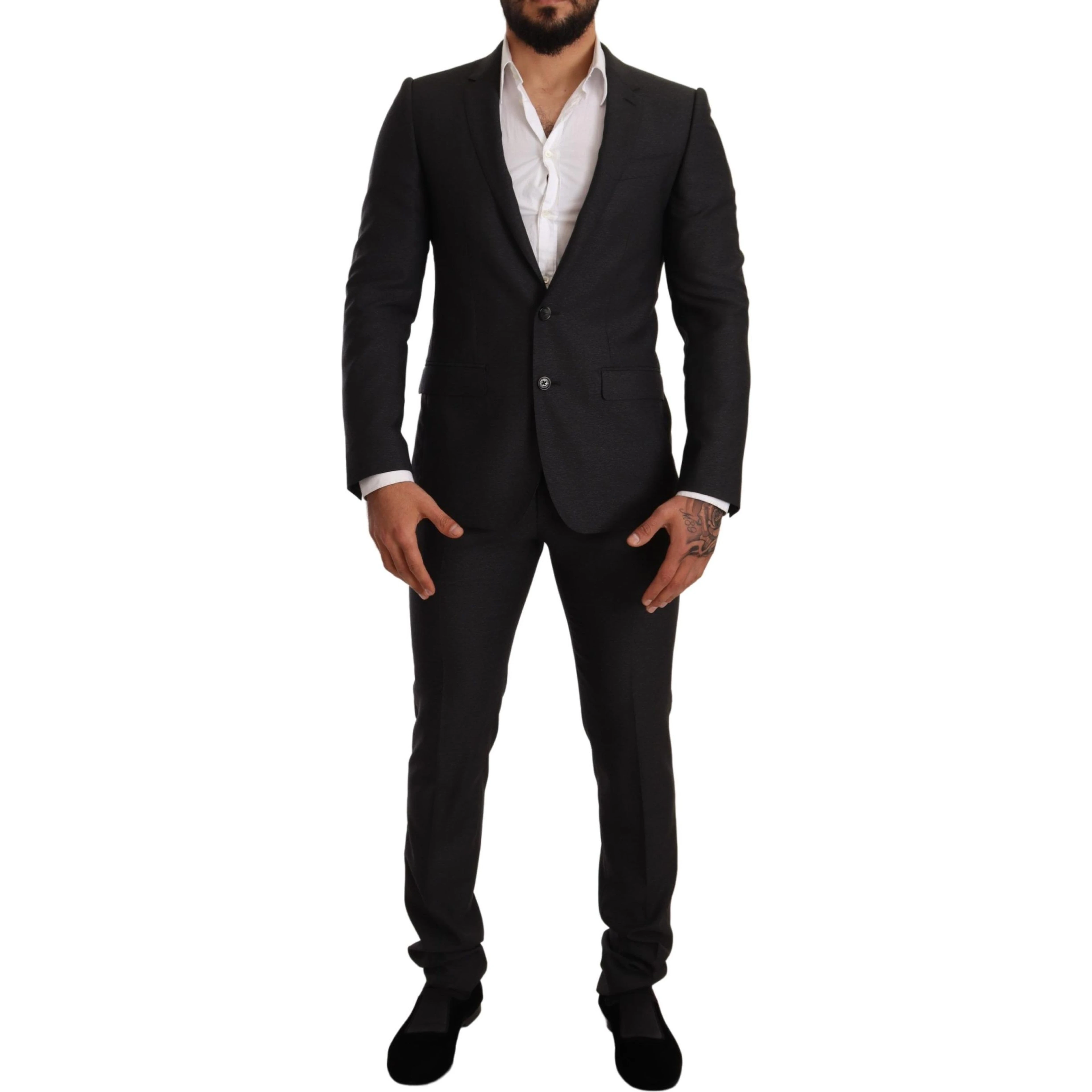 Gray Wool MARTINI Slim Fit Set Suit