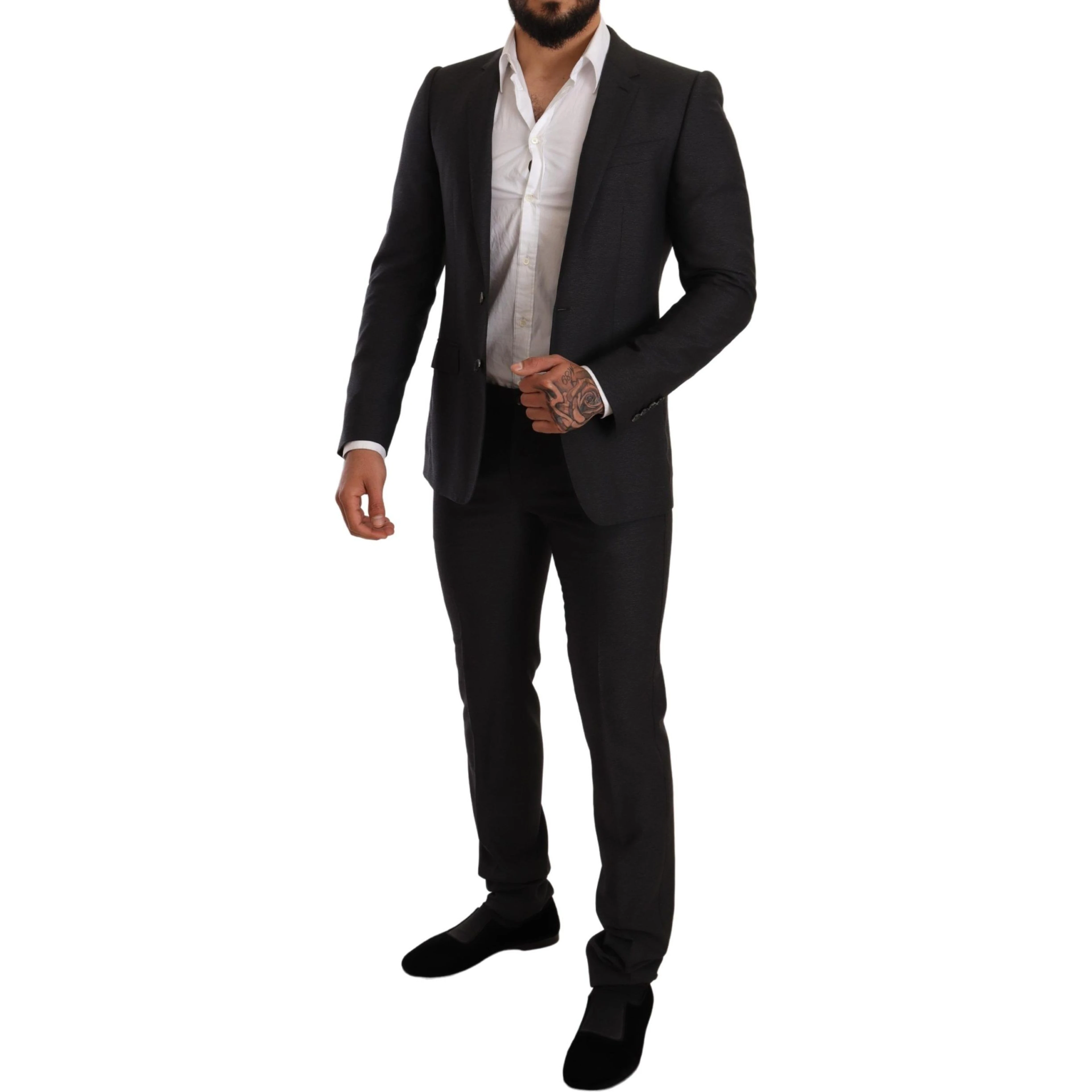 Gray Wool MARTINI Slim Fit Set Suit