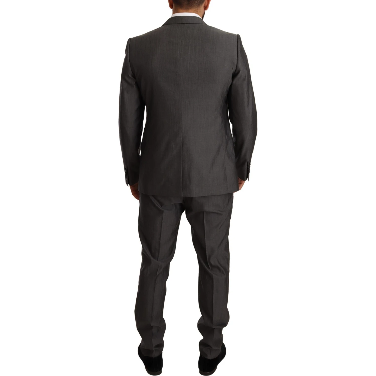 Gray Metallic MARTINI Slim Fit Set Suit
