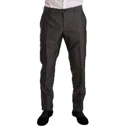 Gray Metallic MARTINI Slim Fit Set Suit