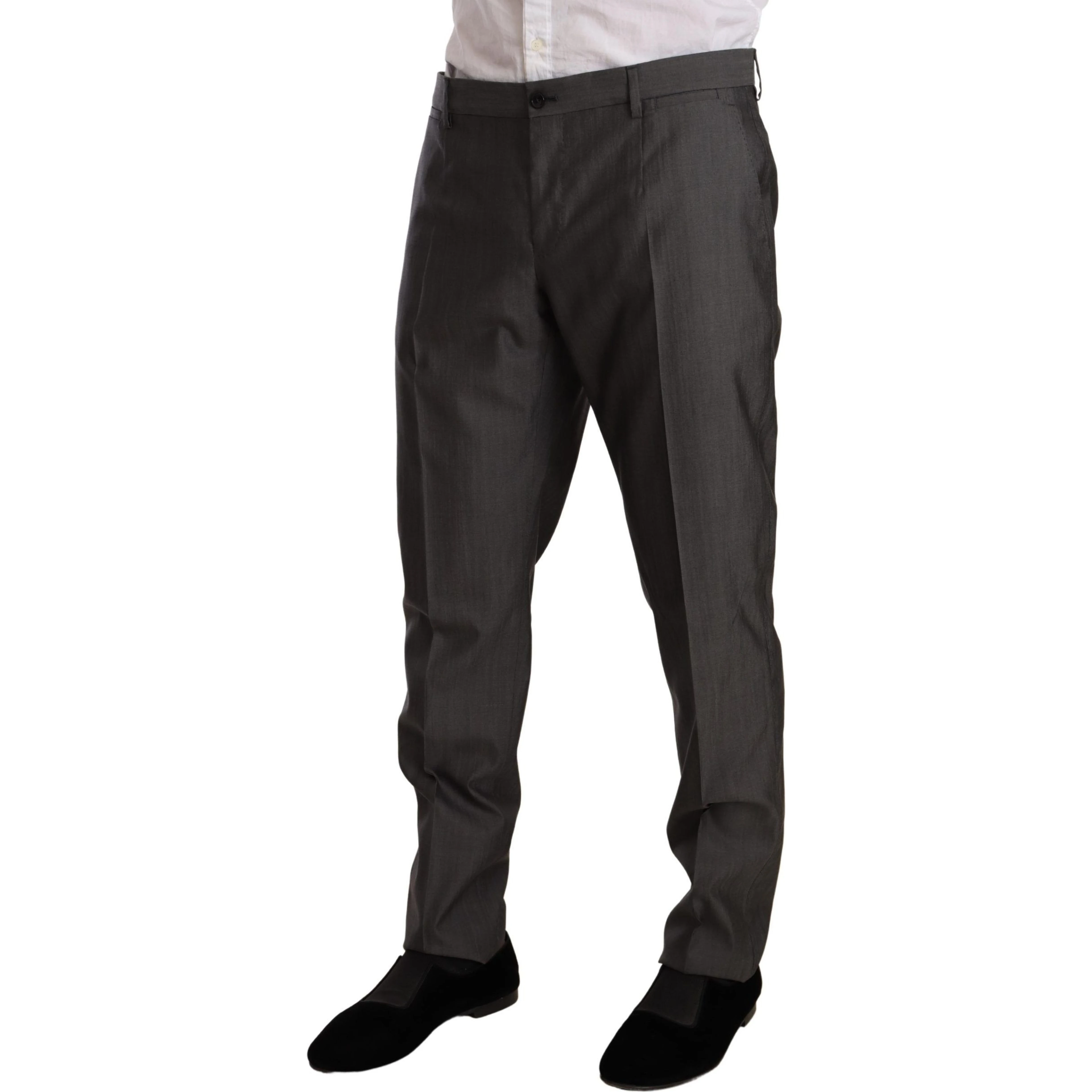 Gray Metallic MARTINI Slim Fit Set Suit