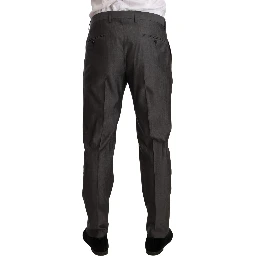 Gray Metallic MARTINI Slim Fit Set Suit