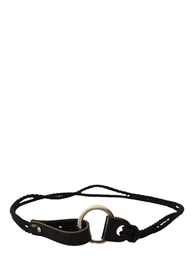 Black Leather Slim Women Waistband Metal Buckle Belt alternative