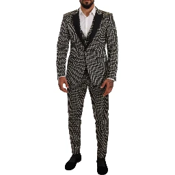 Black White Check 3 Piece Set MARTINI Suit