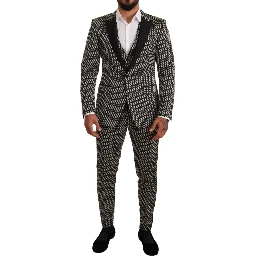 Black White Check 3 Piece Set MARTINI Suit