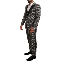 Black White Check 3 Piece Set MARTINI Suit