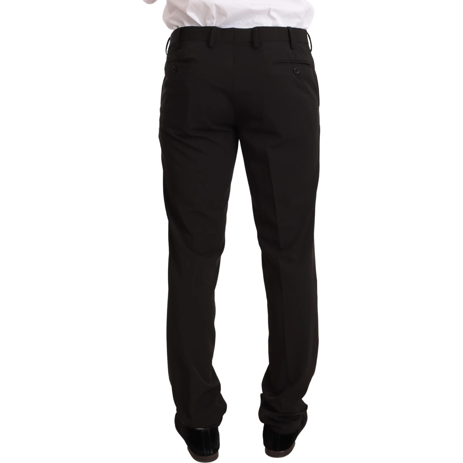 Black Polyester Slim 2 Piece Set TAGLIENTE Suit