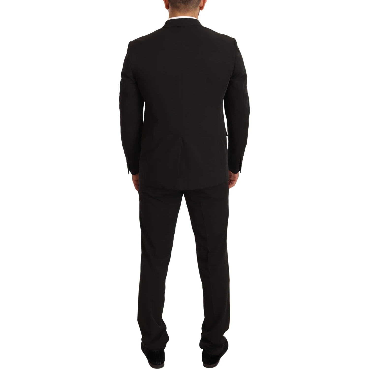 Black Polyester Slim 2 Piece Set TAGLIENTE Suit