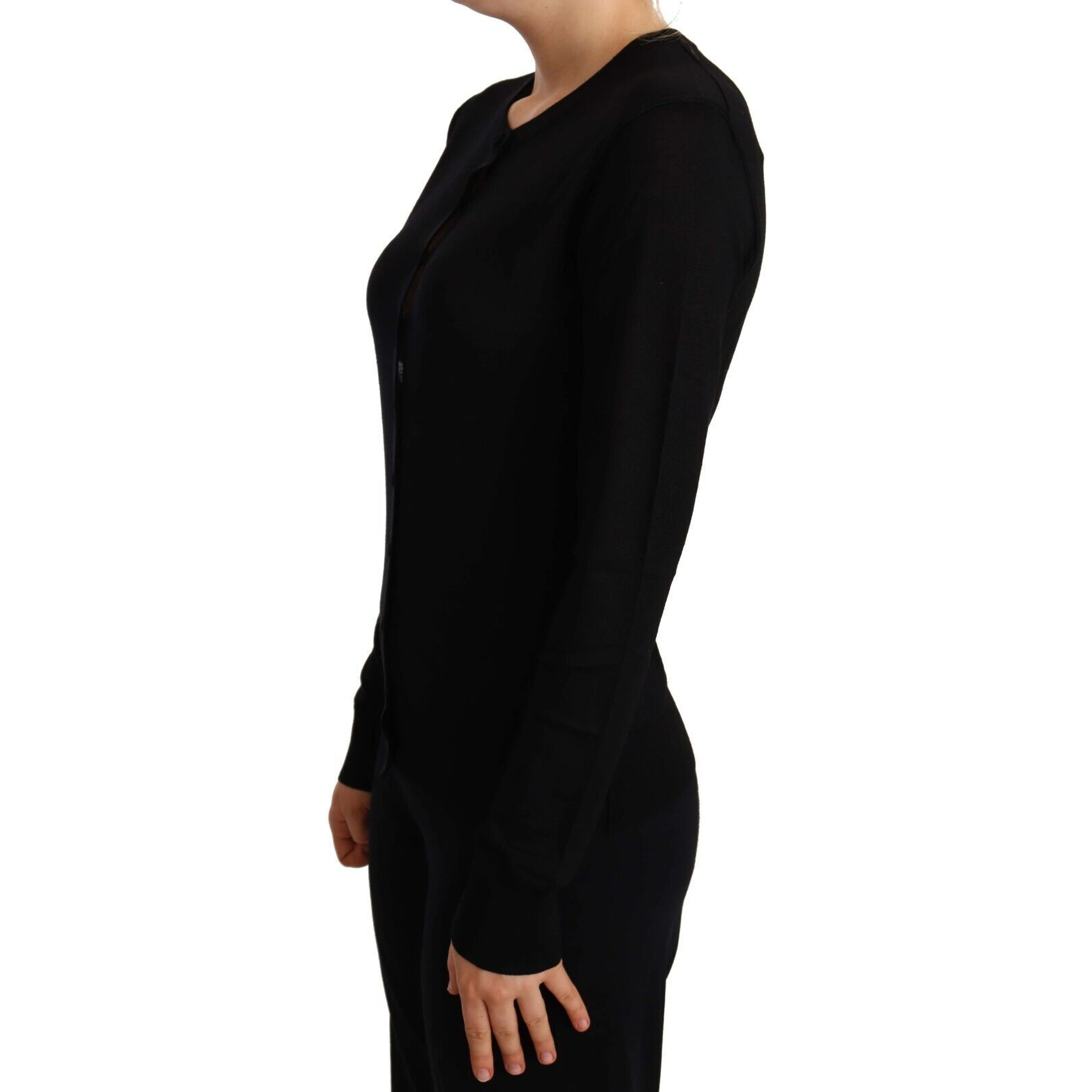 Black Crewneck Pullover STAFF Sweater Wool