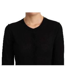Black Crewneck Pullover STAFF Sweater Wool