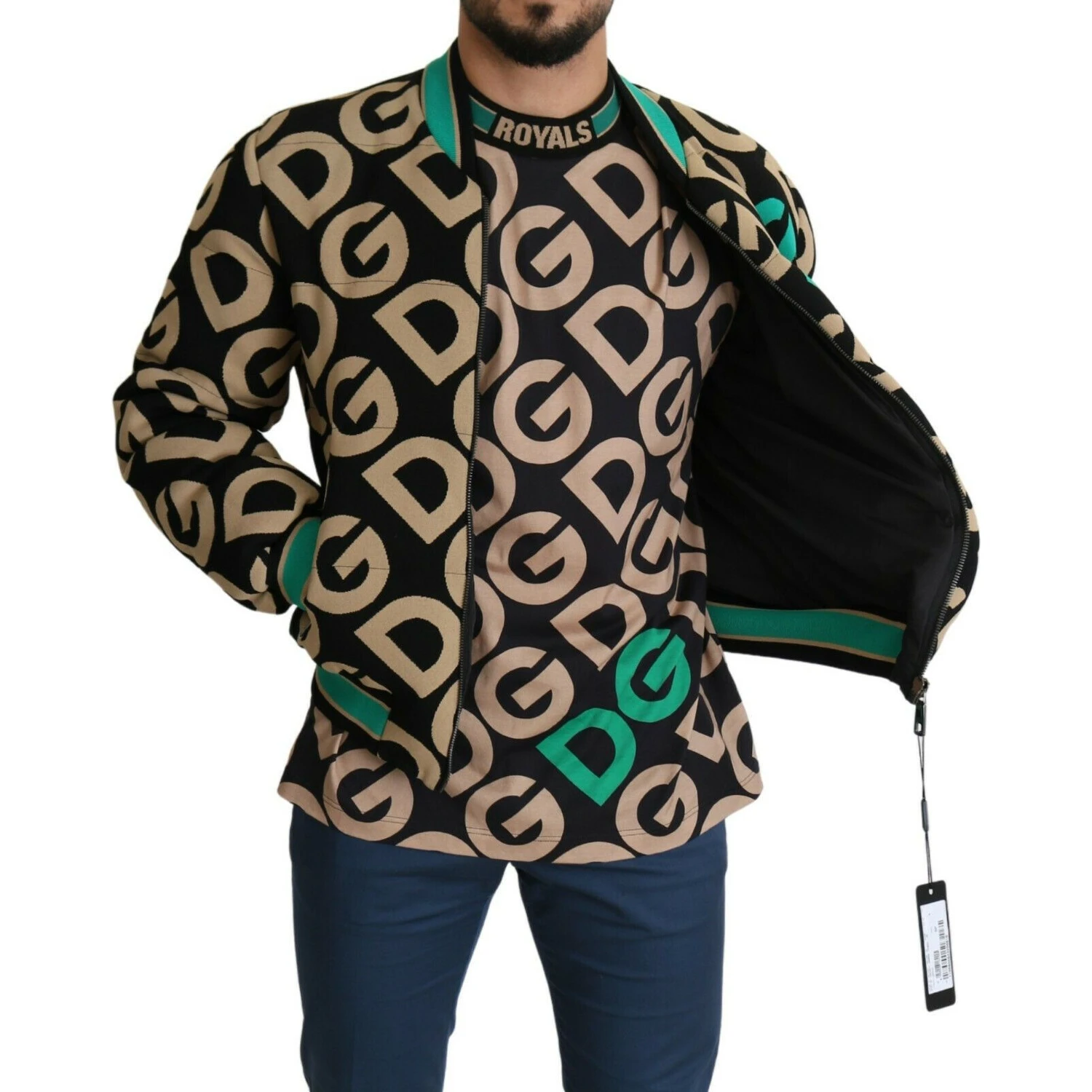 Multicolor DGMILLENNIALS Logo Print Jacket