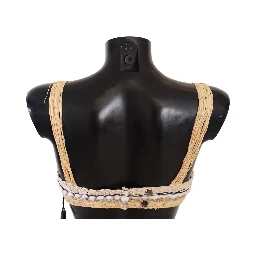Beige Straw Raffia Woven Crochet Cover Up Top