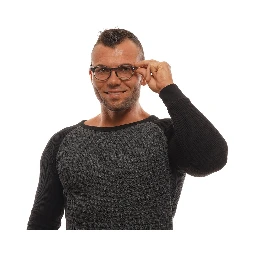 Gray Plastic Glasses (Frames)