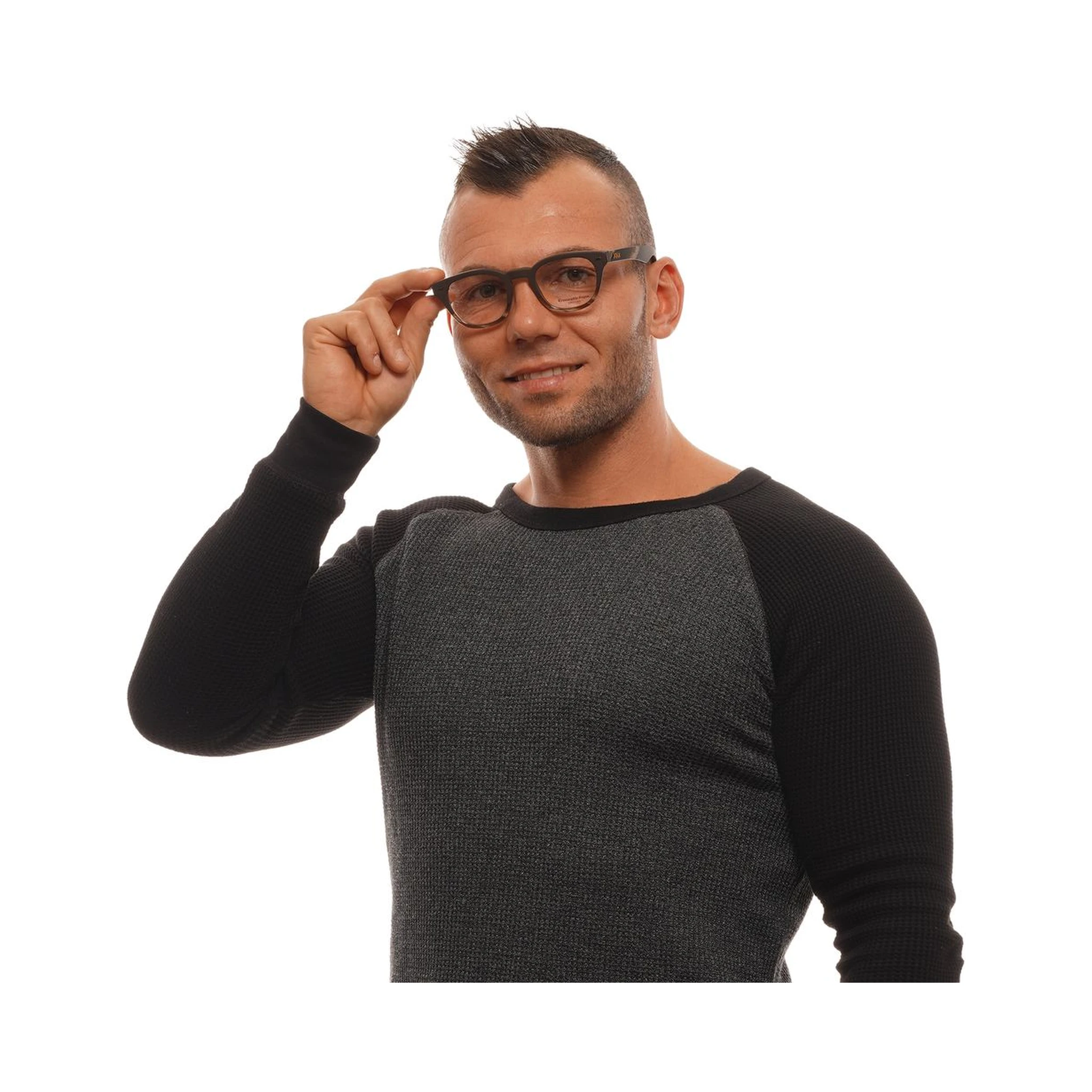 نظارات بلاستيكية بنية اللون (إطارات)