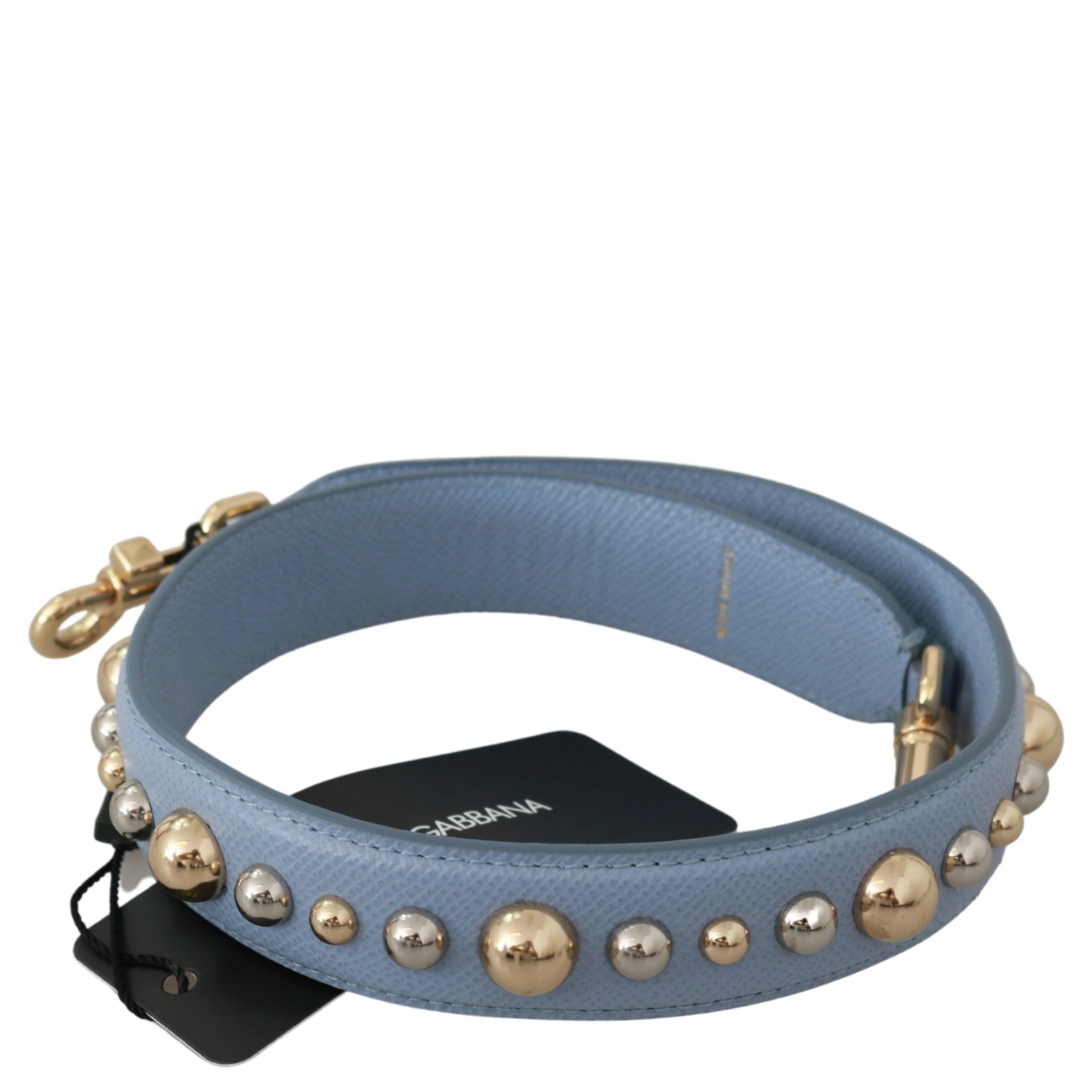Blue Leather Handbag Accessory Shoulder Strap