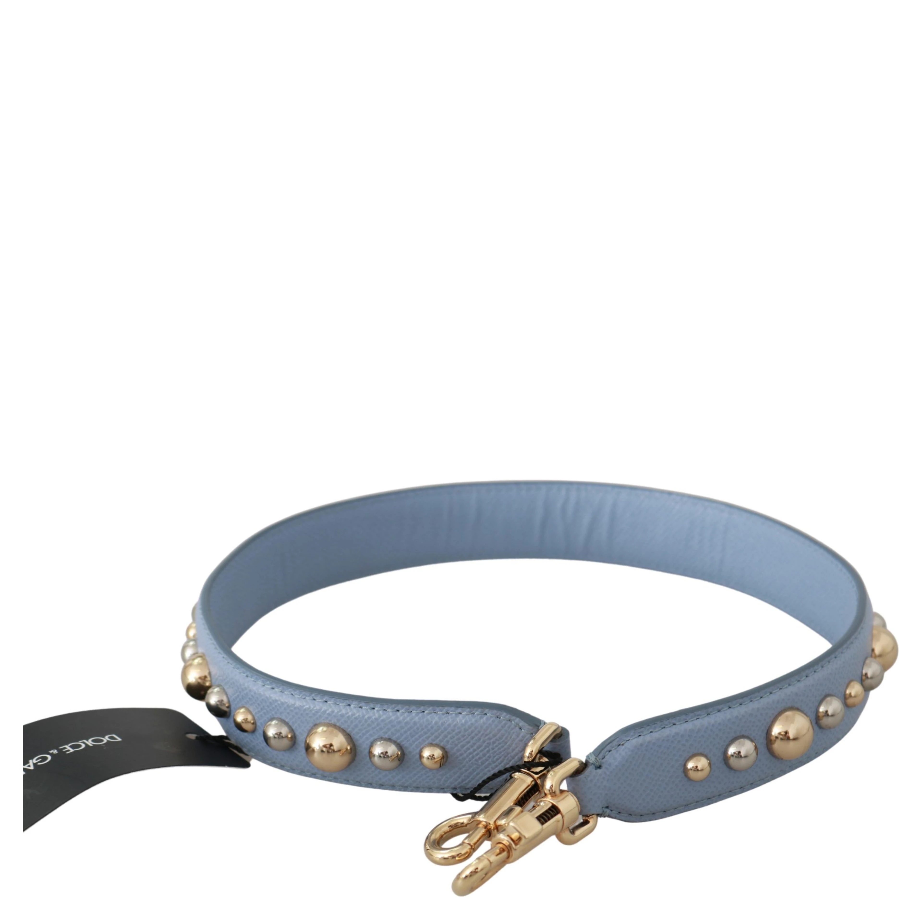 Blue Leather Handbag Accessory Shoulder Strap