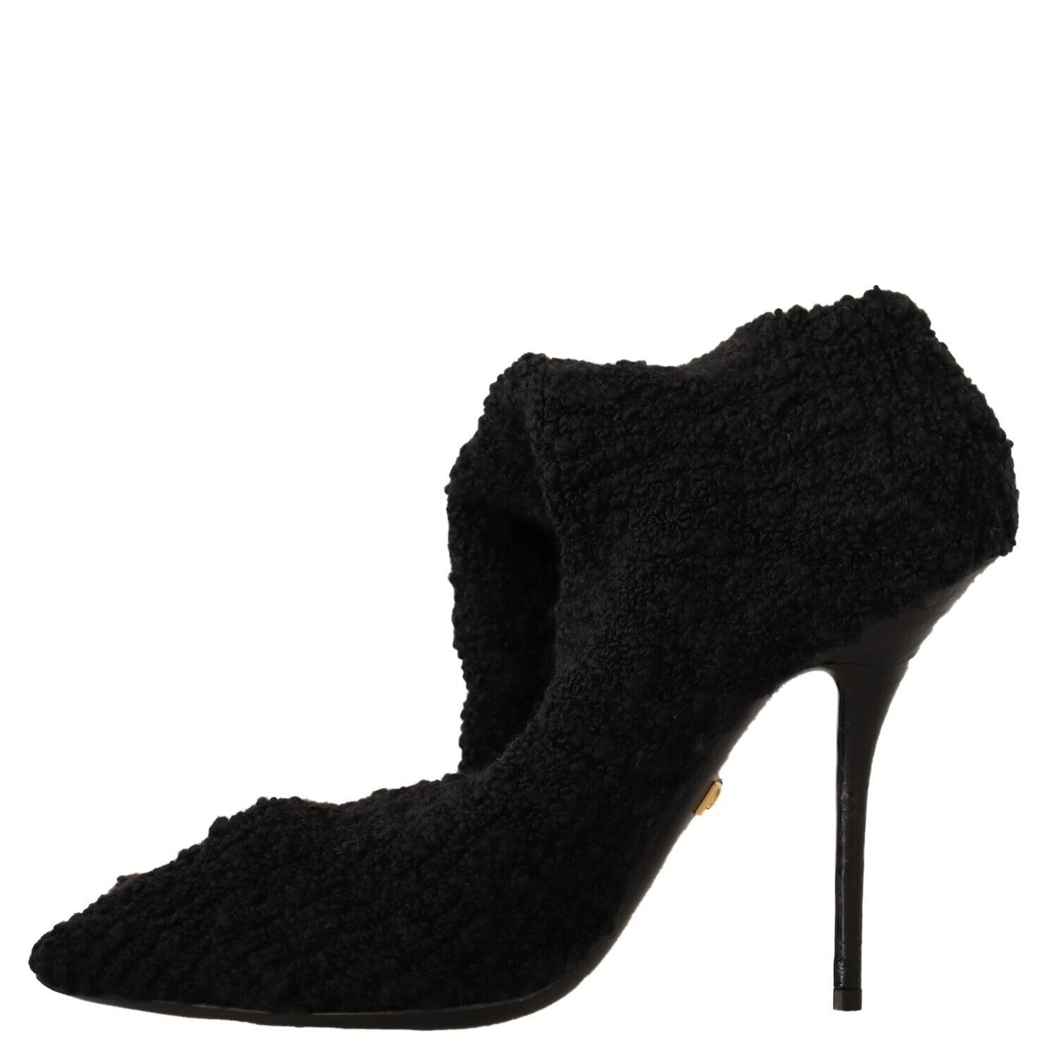 Black Stretch Socks Knee High Booties Shoes