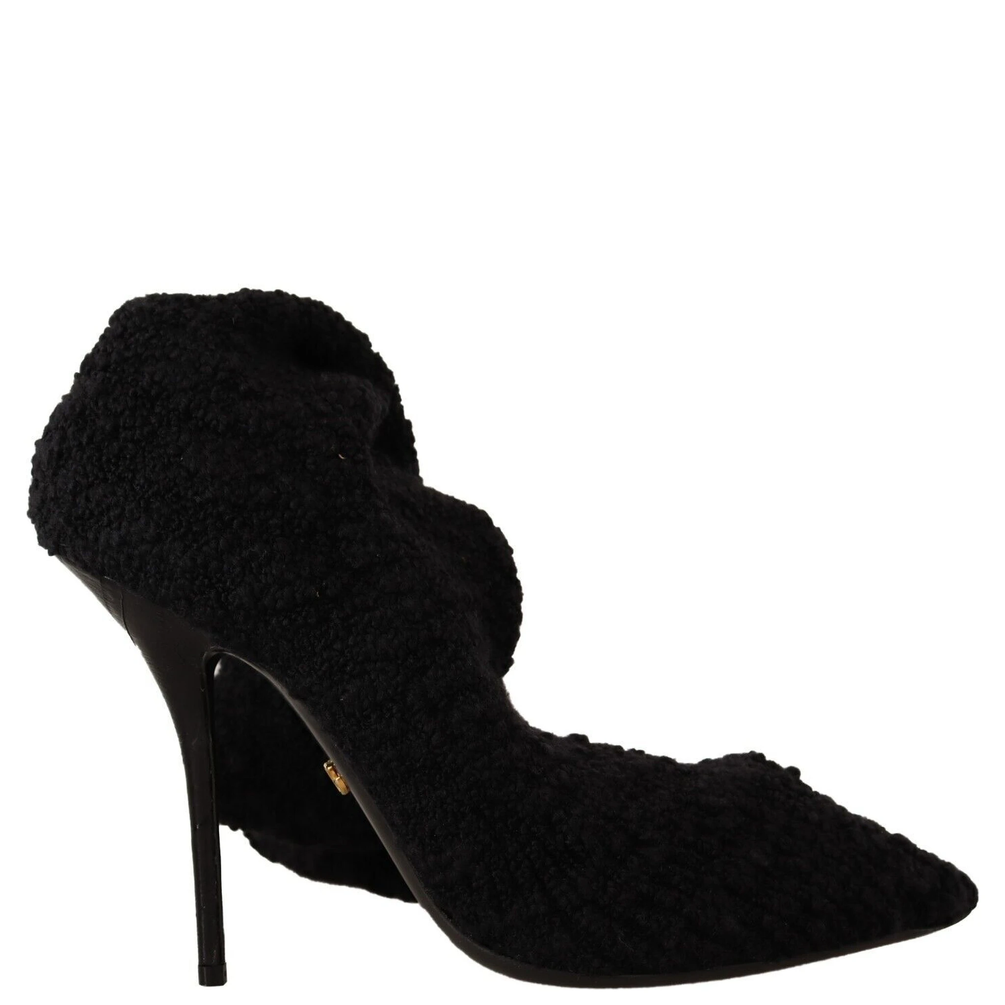 Black Stretch Socks Knee High Booties Shoes