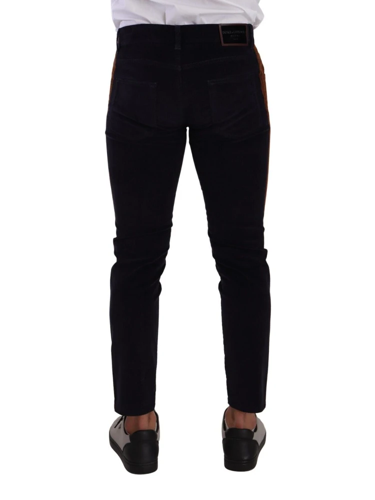 Blue Cotton Stretch Skinny Corduroy Jeans alternative