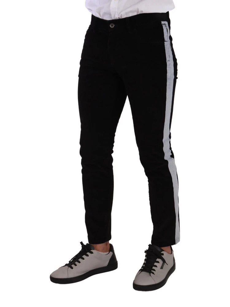 Black Cotton Stretch Skinny Corduroy Jeans alternative
