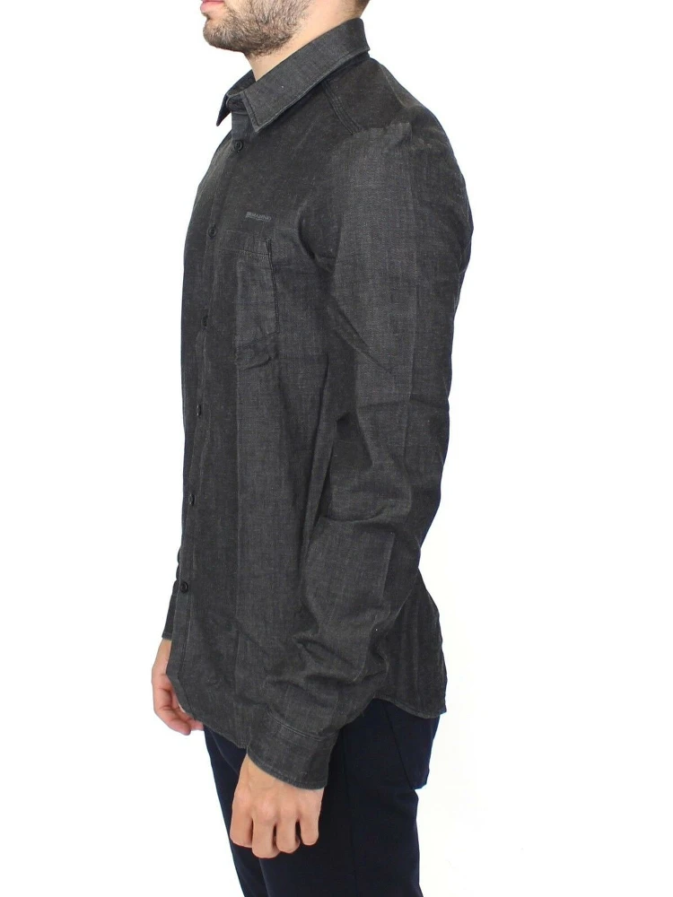 Denim Jeans Cotton Casual Gray Stretch Shirt alternative