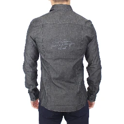 Denim Jeans Cotton Casual Gray Stretch Shirt