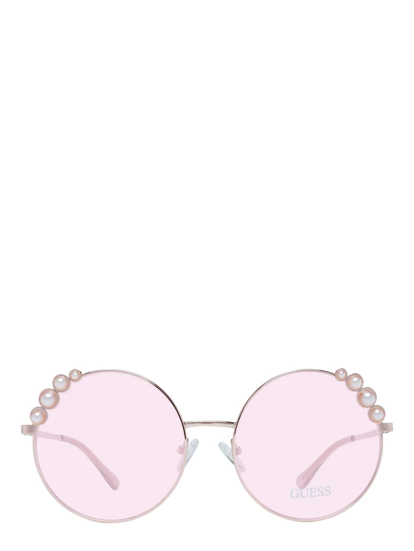 Rose Gold Metal Sunglasses