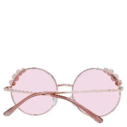 Rose Gold Metal Sunglasses