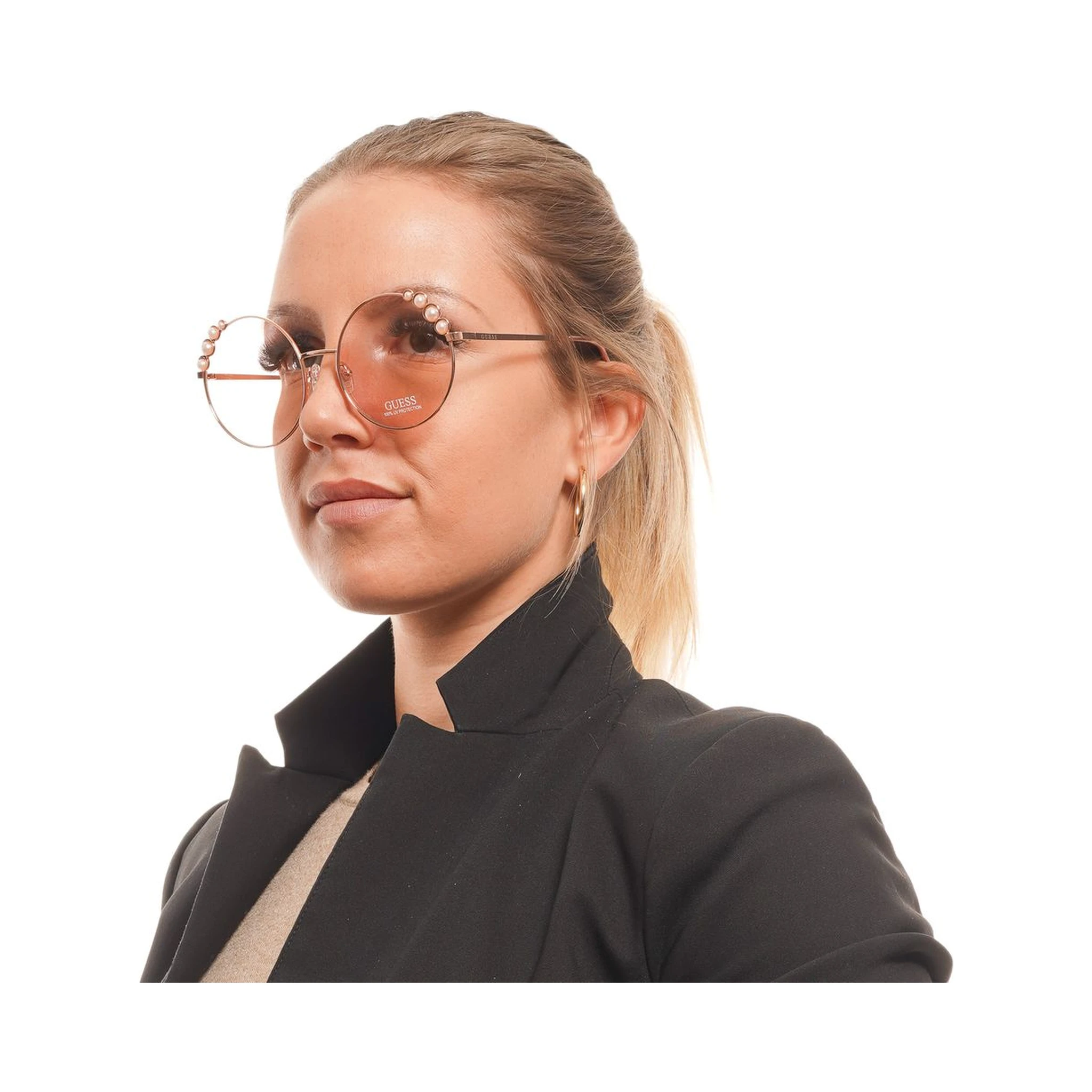 Rose Gold Metal Sunglasses