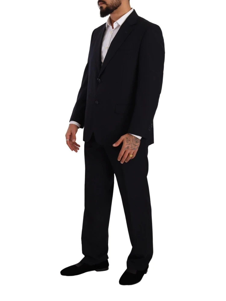 Blue Polyester Single Breasted Formal Suit alternative