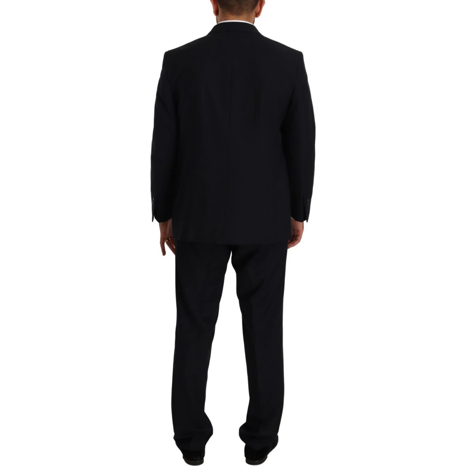 Blue Polyester Single Breasted Formal Suit