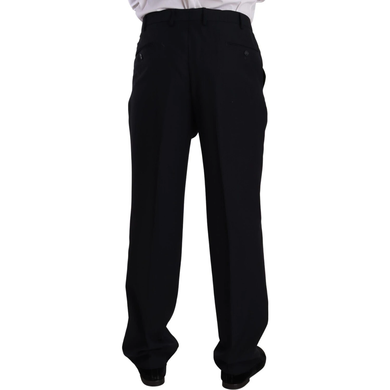 Blue Polyester Single Breasted Formal Suit