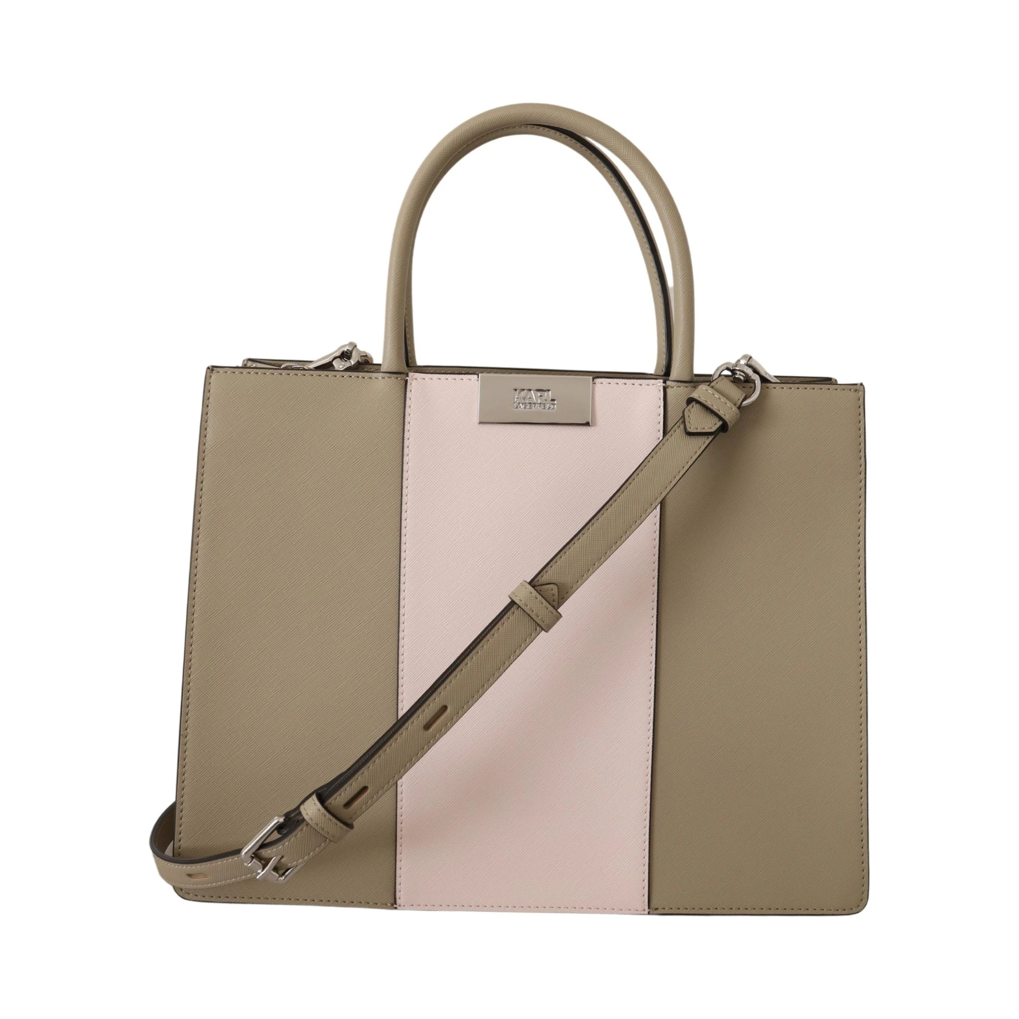 Sage Green Polyurethane Tote Shoulder Bag