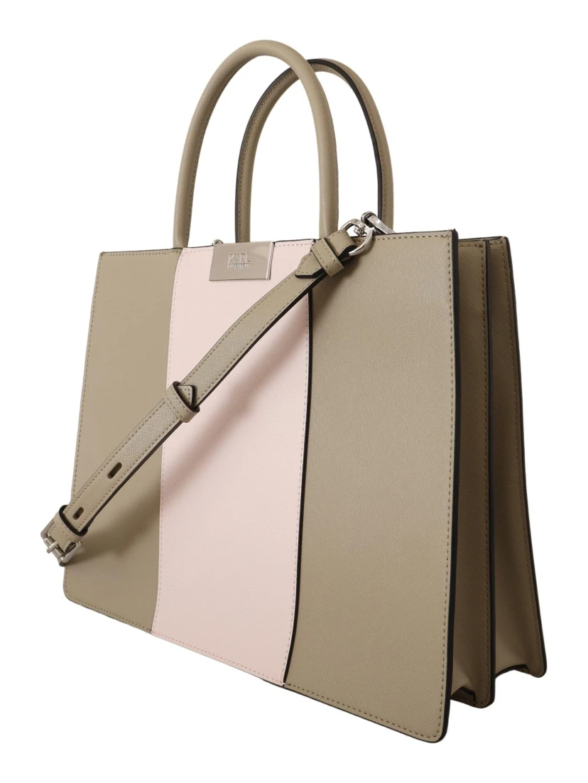 Sage Green Polyurethane Tote Shoulder Bag