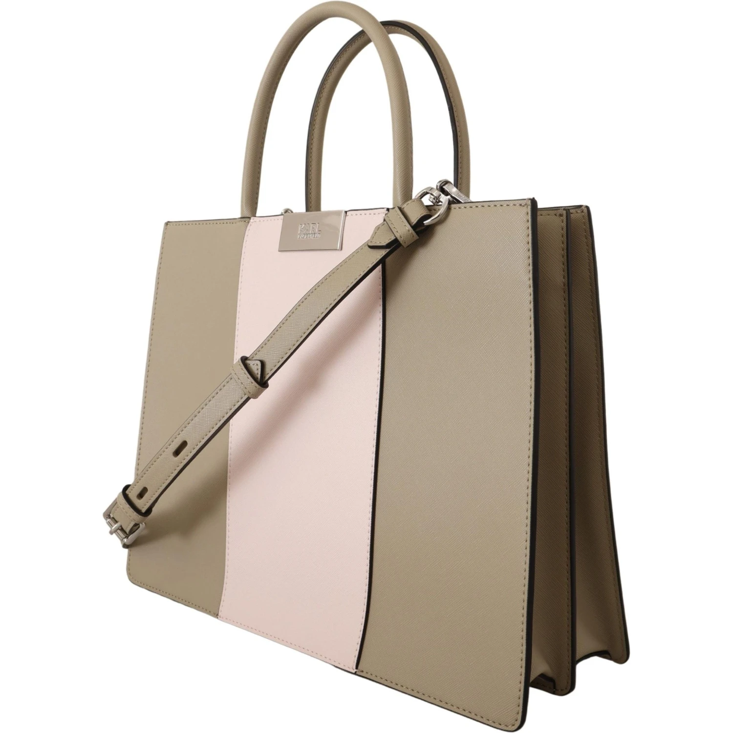 Sage Green Polyurethane Tote Shoulder Bag
