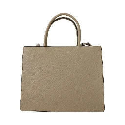 Sage Green Polyurethane Tote Shoulder Bag