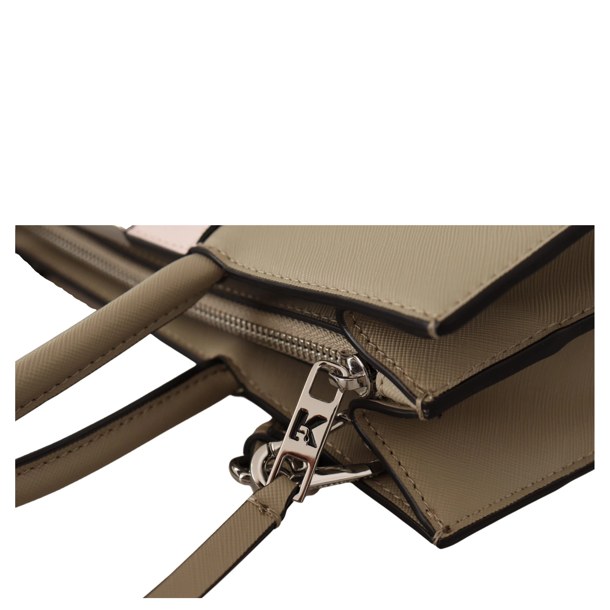 Sage Green Polyurethane Tote Shoulder Bag