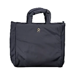 Blue Polyester Handbag