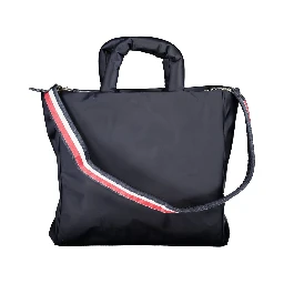 Blue Polyester Handbag