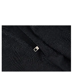 Gray Checked Cargo Trousers Stretch Pants