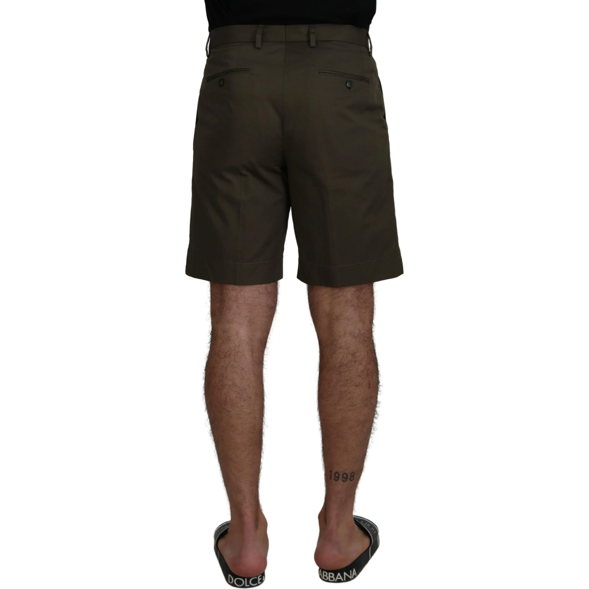 Green Chinos Cotton Casual Shorts