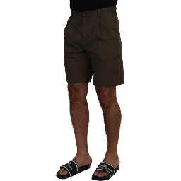 Green Chinos Cotton Casual Shorts