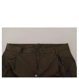 Green Chinos Cotton Casual Shorts