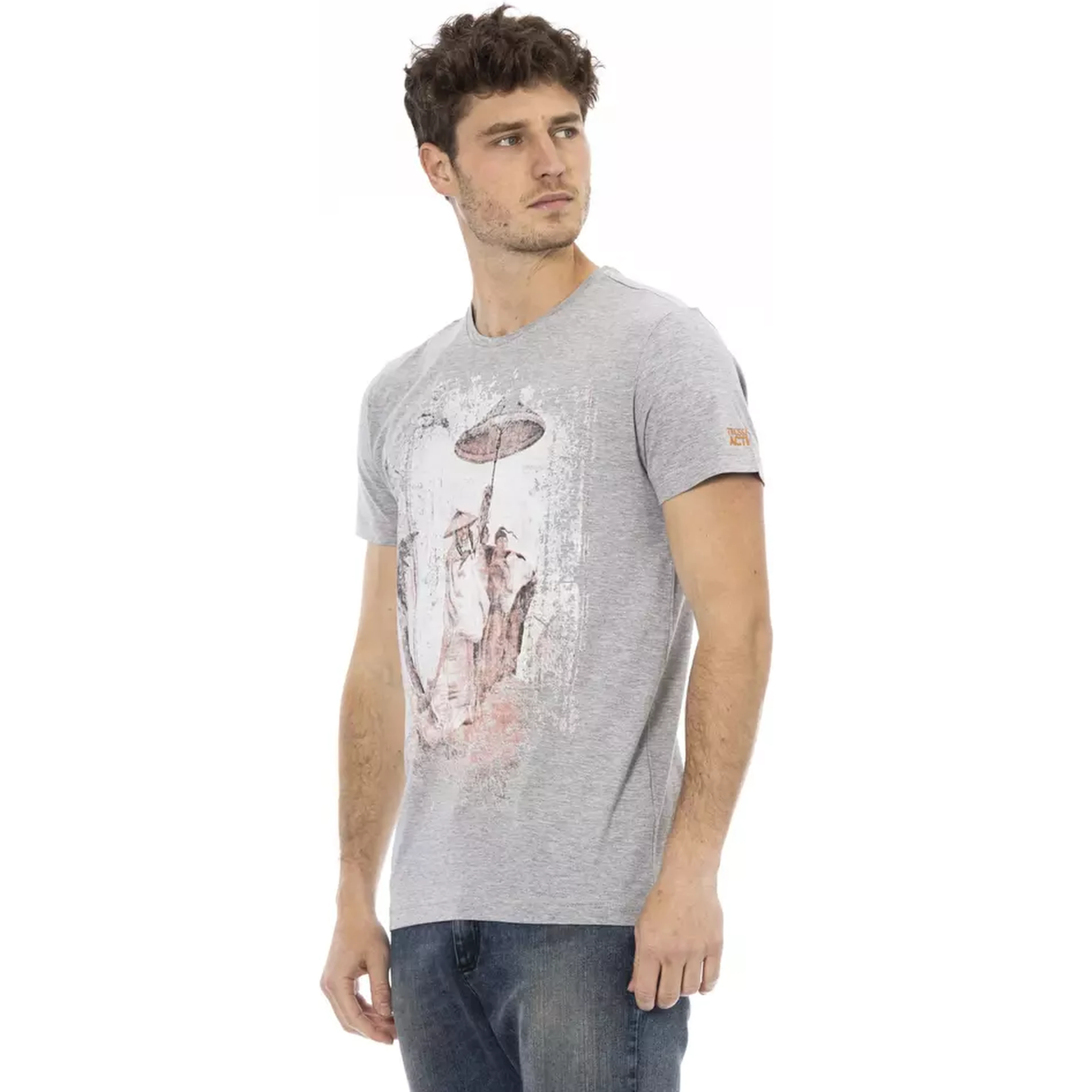Gray Cotton T-Shirt
