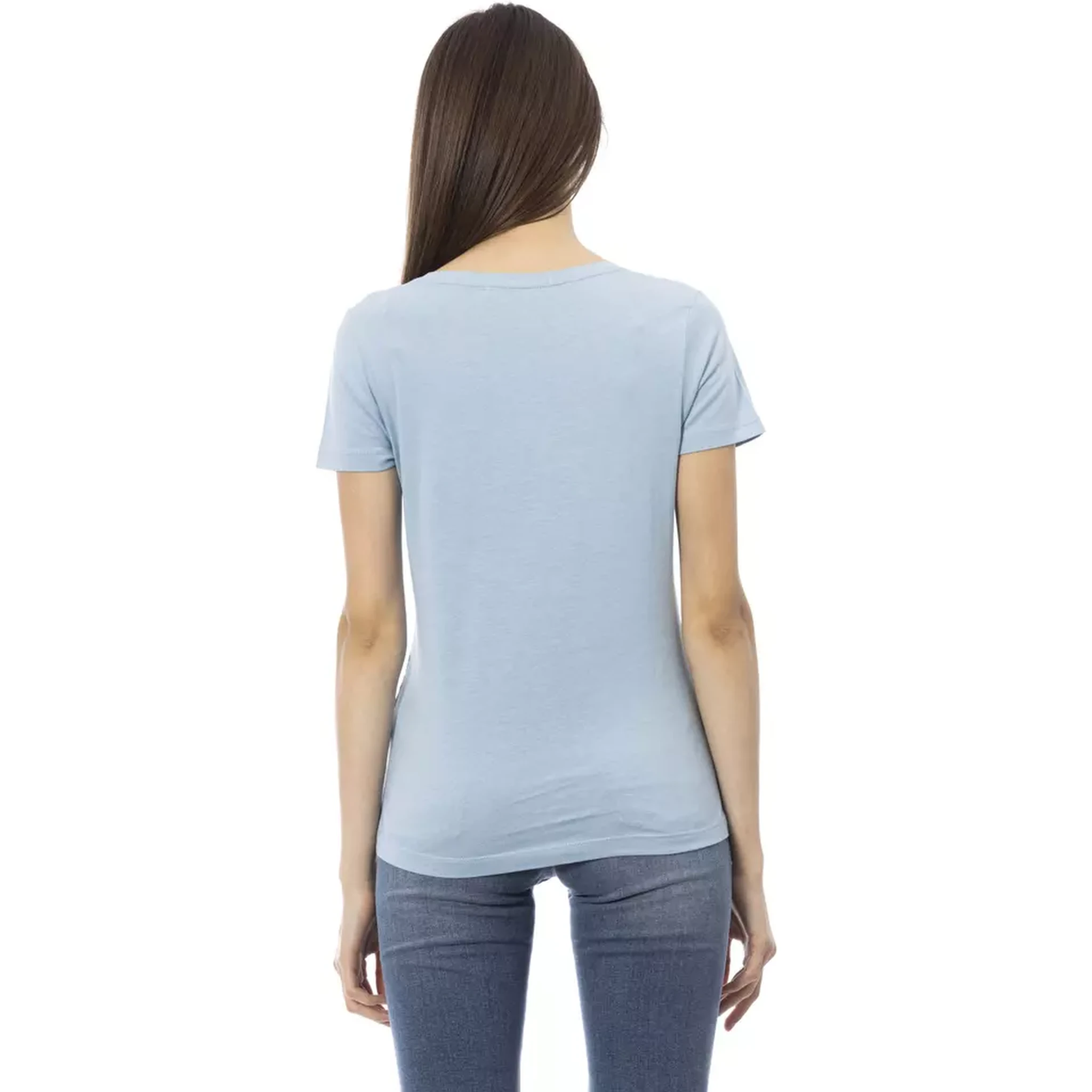 Light Blue Cotton T-Shirt