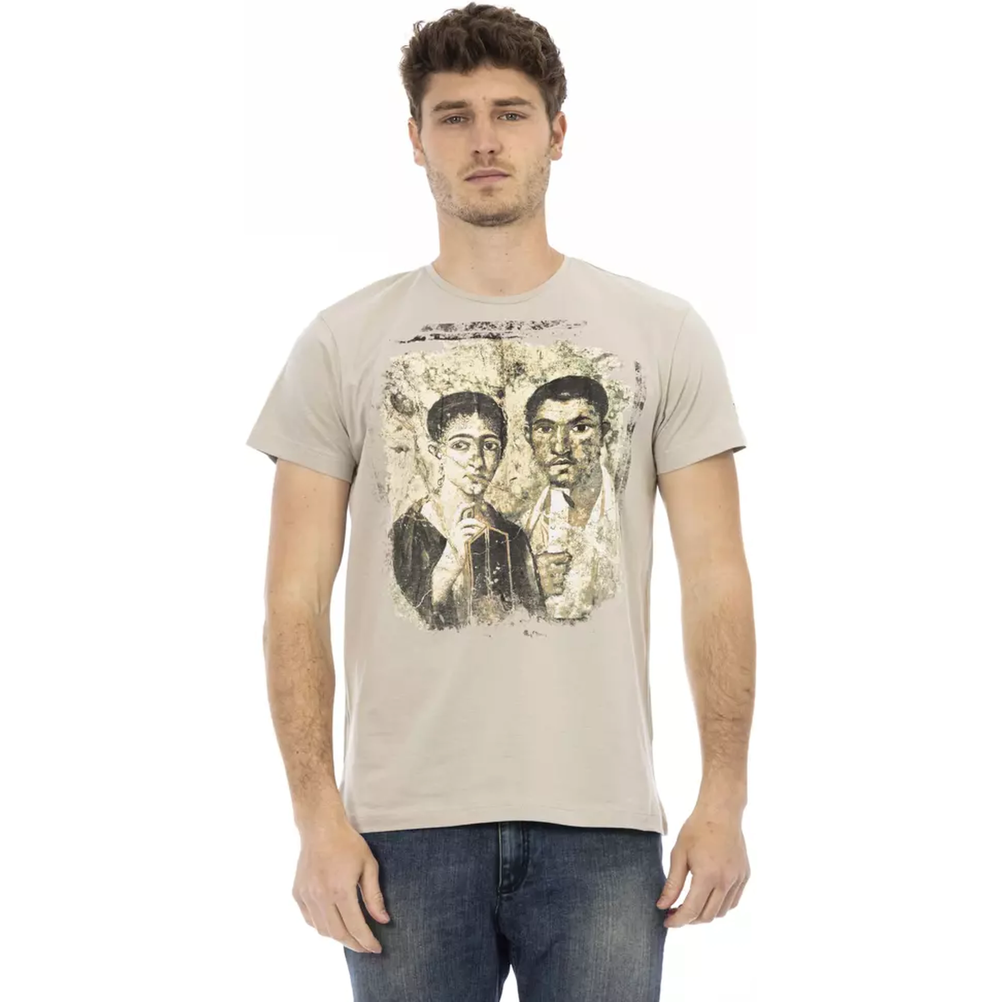 Beige Cotton T-Shirt